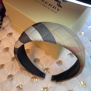 Burberry 2”Quilted NOVA CHECK Headband PERFECT! MUST SEE! 🔥❤️🎄